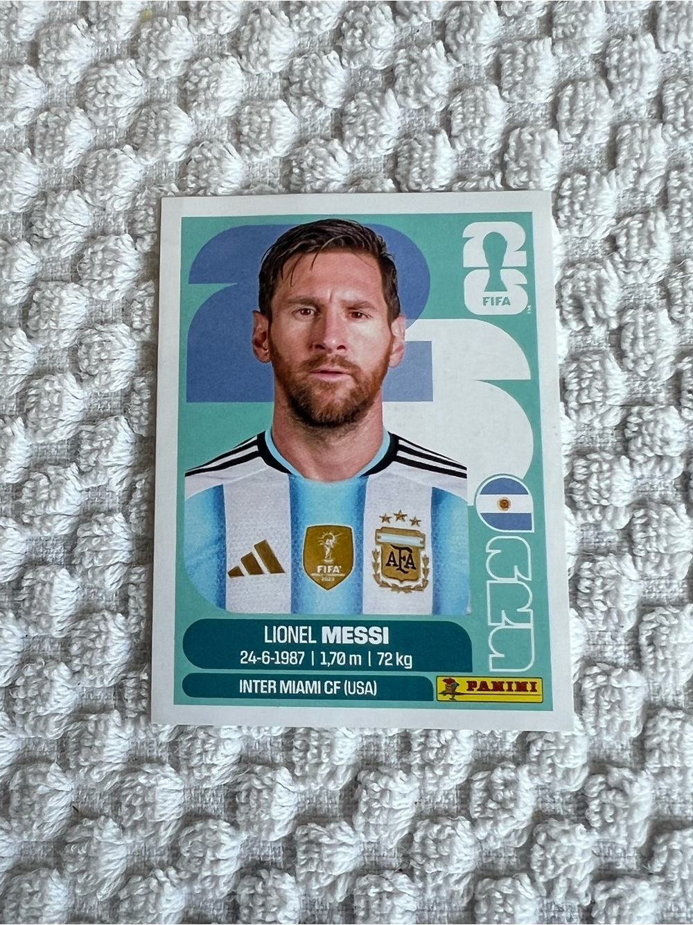 Panini FIFA World Cup Sticker 2026 Lionel Messi ARG